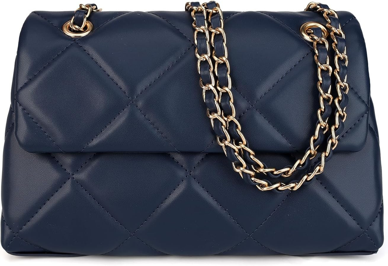 Gladdon Quilted Crossbody Purses for Women Small Ladies Shoulder Bags with Chain Trendy Clutch Pu... | Amazon (US)