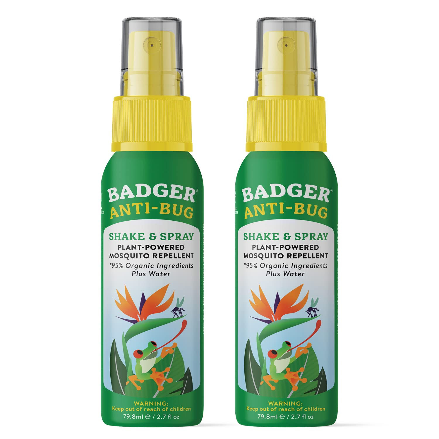 Badger Bug Spray Travel Size, Family Friendly All Natural Mosquito Repellent w/Organic Essential ... | Amazon (US)
