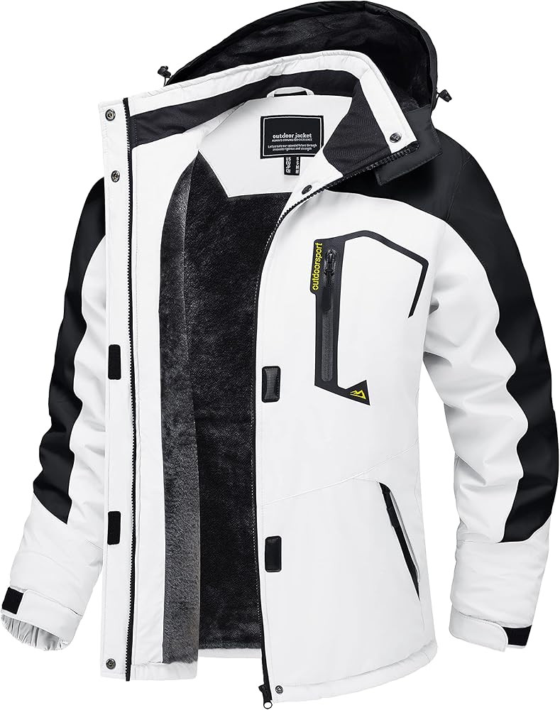 TACVASEN Women's Waterproof Ski Jacket Hooded Fleece Lined Warm Winter Jacket Snow Coat Mountain ... | Amazon (US)