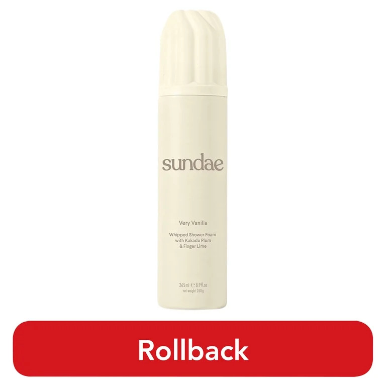 Sundae Whipped Shower Foam Very Vanilla for All Adult Skin Types | Walmart (US)