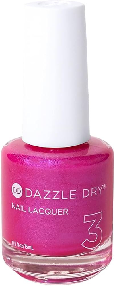 Dazzle Dry Nail Lacquer (Step 3) - Beloved - A bright hot pink shimmer with a subtle blue flash e... | Amazon (US)