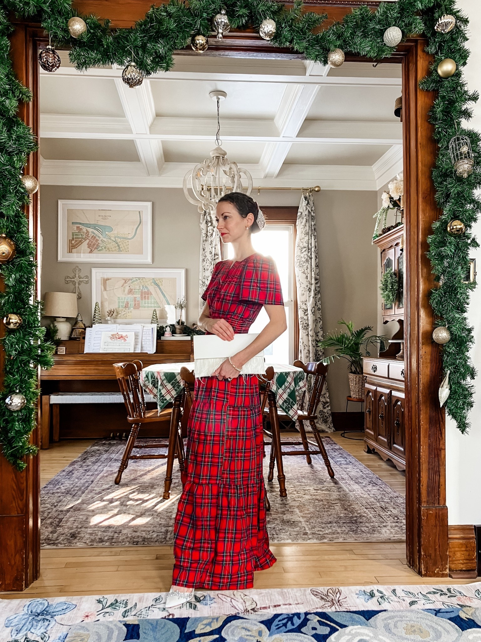 Red plaid dress for Christmas!
Petite outfit. Classic outfit. Modest outfit. Christmas outfit. Holiday outfit. 

#LTKHoliday #LTKOver40 #LTKSeasonal