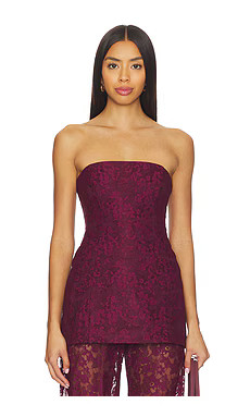 Amanda Uprichard x REVOLVE Linda Tunic in Wine from Revolve.com | Revolve Clothing (Global)