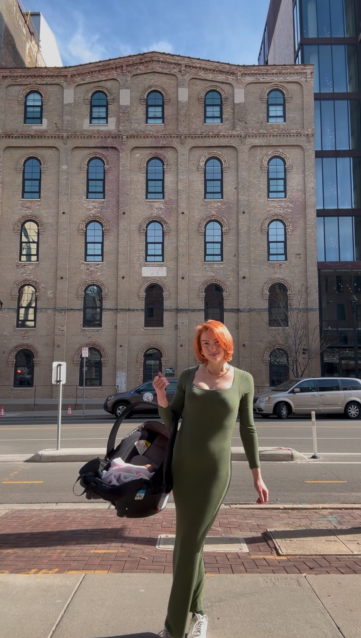 OOTD casual cute 
12 days postpartum slimming dresses 

#LTKFindsUnder100 #LTKMidsize #LTKBump