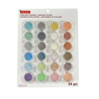 6 Packs: 24 ct. (144 total) Mixed Color Resin Mica Powders by Craft Smart® | 0.05 oz | Michaels® | Michaels Stores