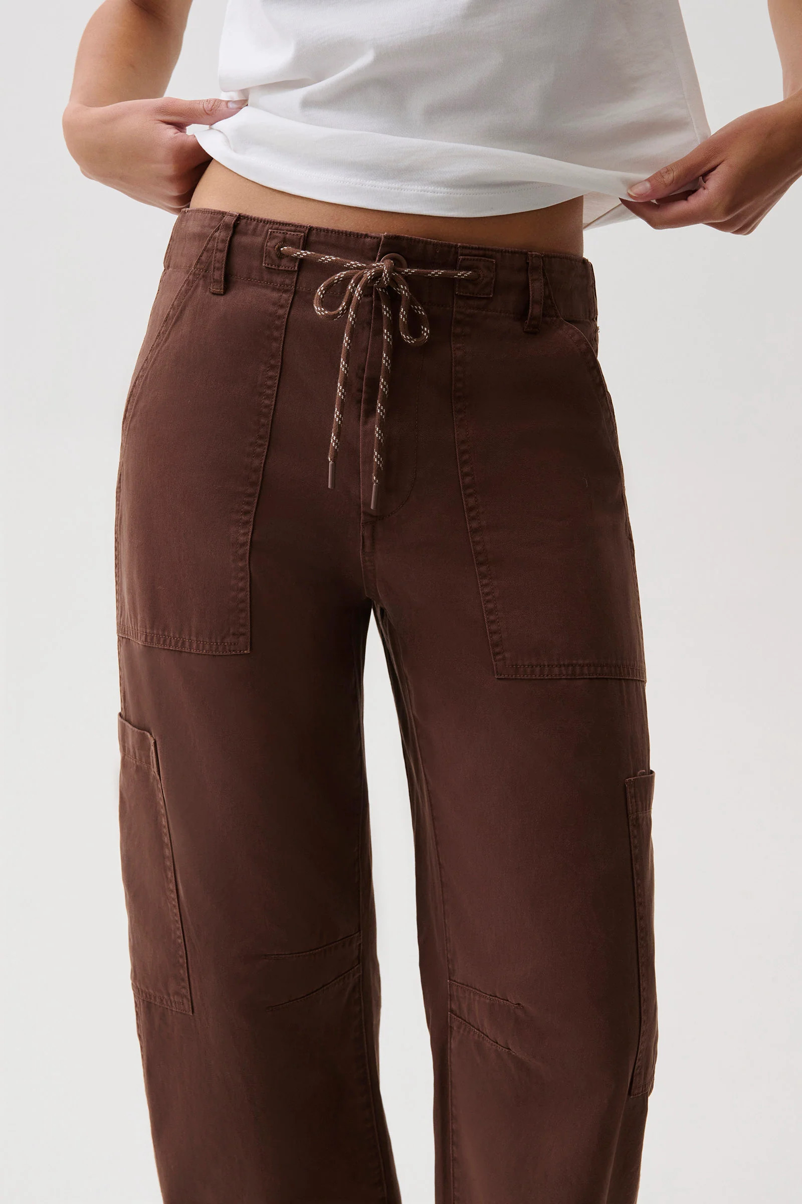 Sabrina Curved Utility Pants - Lindt | Pistola Denim