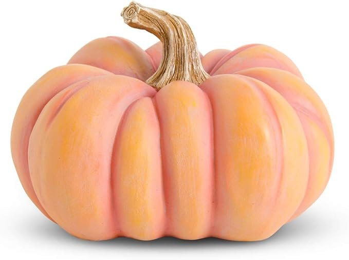 K&K Interiors 41594C-OR 6.5 Inch Orange Resin Pumpkin | Amazon (US)