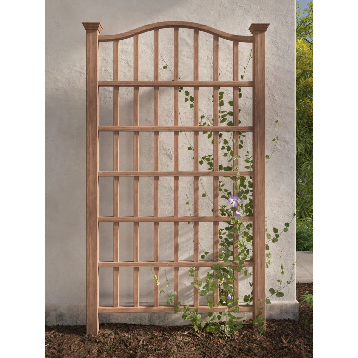 Concord 96'' H x 54'' W Vinyl Lattice Panel Trellis | Wayfair North America