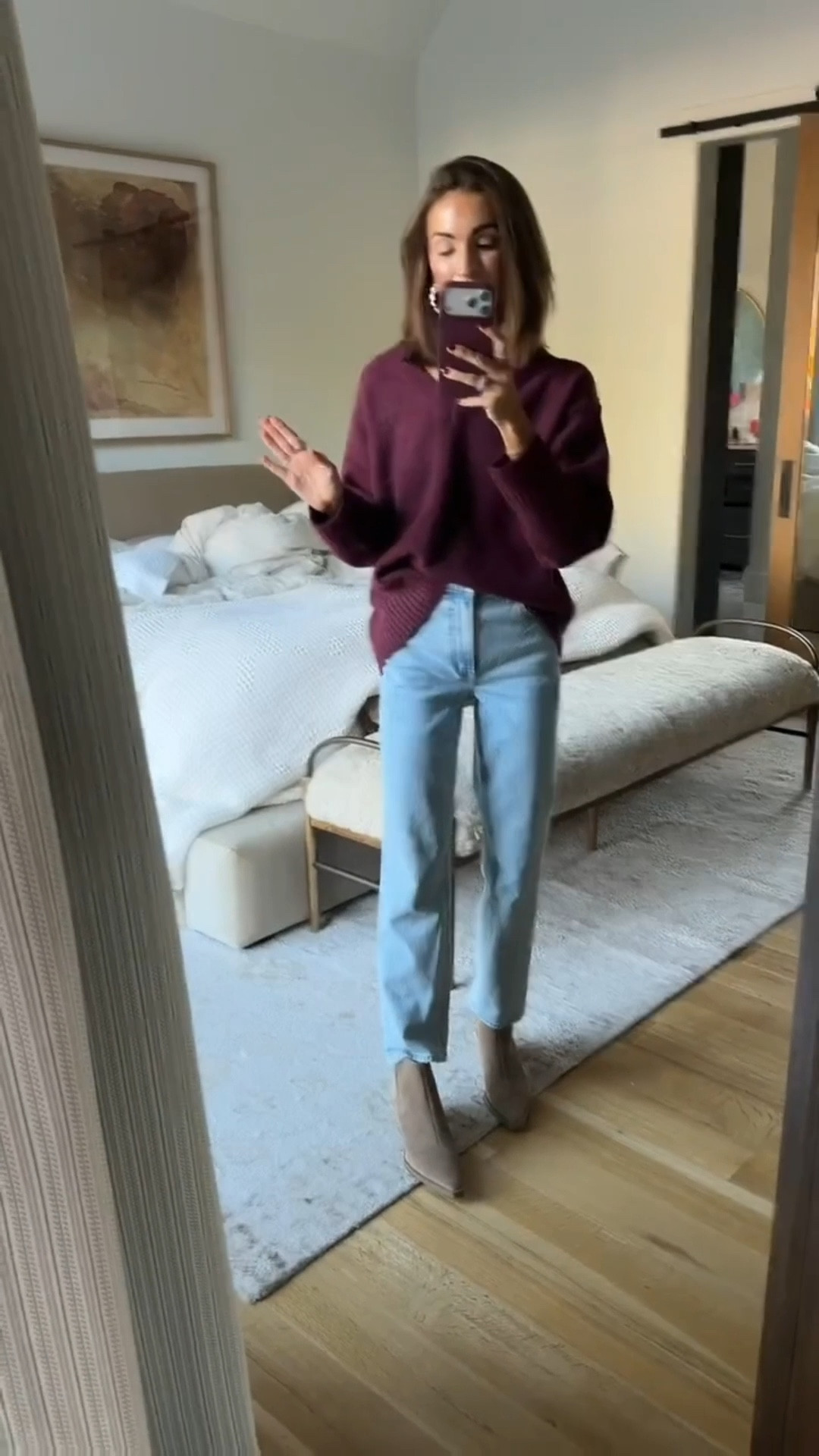 can’t beat a pretty sweater + classic denim combo 🤍 easy winter outfit idea! 

#LTKootd