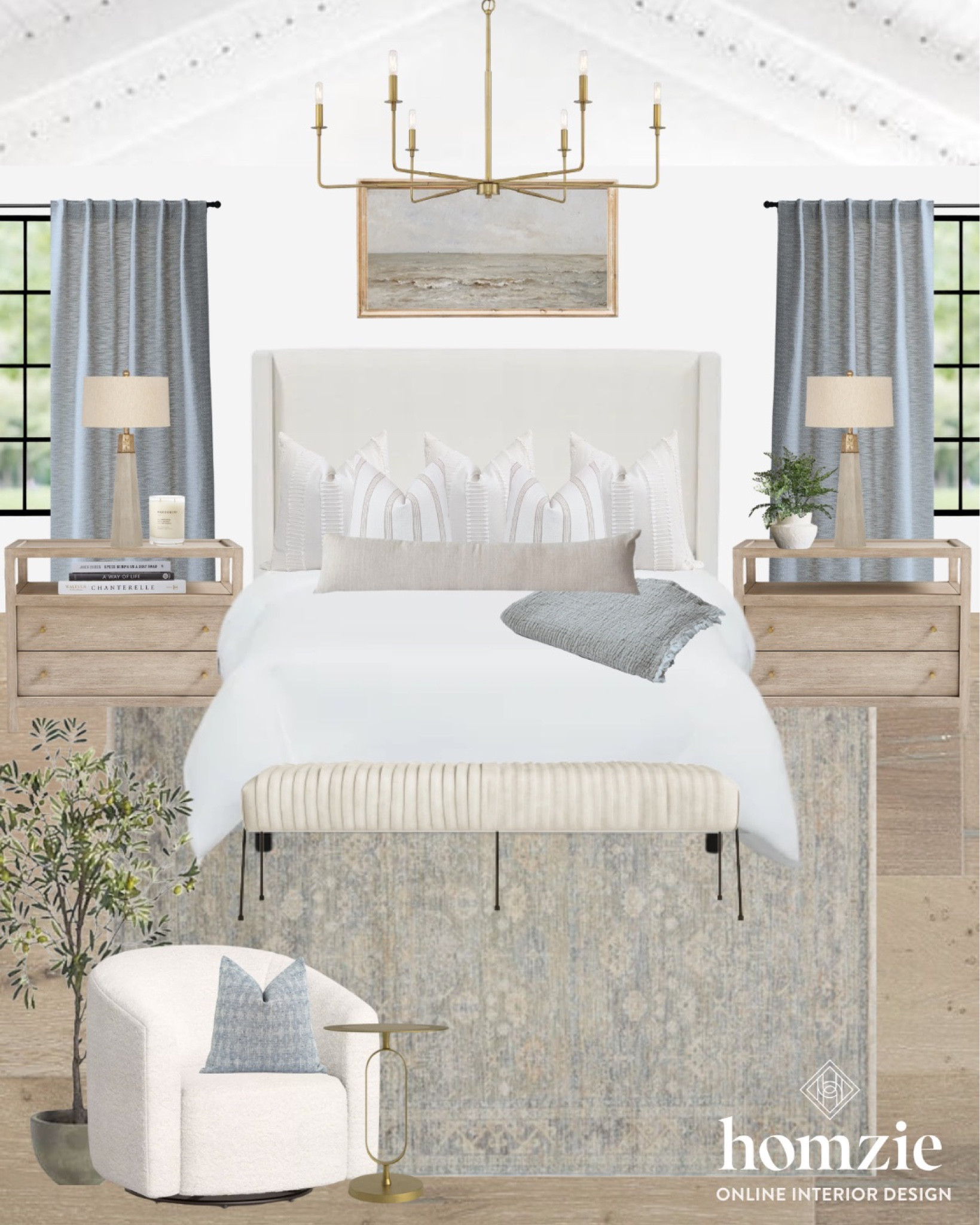 How gorgeous is this modern coastal bedroom?! 

#LTKfamily #LTKSeasonal #LTKhome