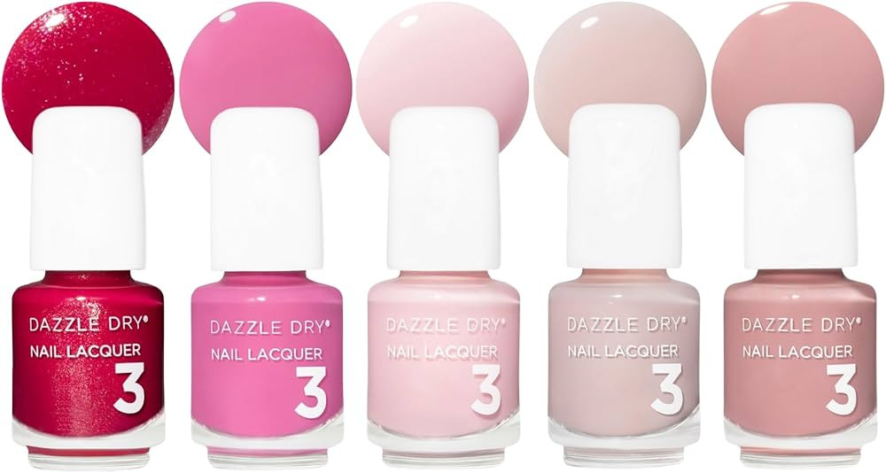 Dazzle Dry Mini Flight - Best of Pinks - 5 Mini Lacquers | Amazon (US)