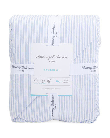 Makena Stripe Quilt Set | TJ Maxx