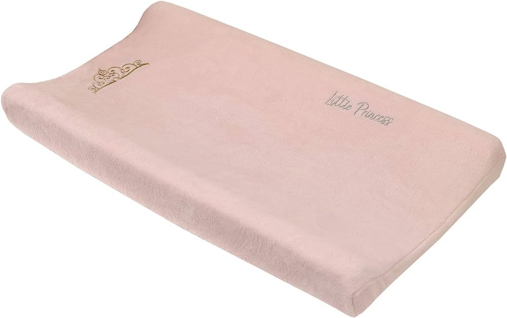 Disney Princess Enchanting Dreams Pink with Embroidered Gold Crown Super Soft Changing Pad Cover | Amazon (US)