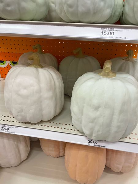 These faux porch pumpkins are surprisingly heavy and look expensive! Perfect for your fall porch! 

#LTKSeasonal #LTKhome #LTKHalloween