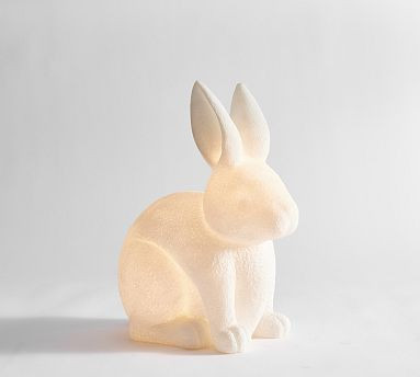 Lit Frosted Bunny | Pottery Barn (US)