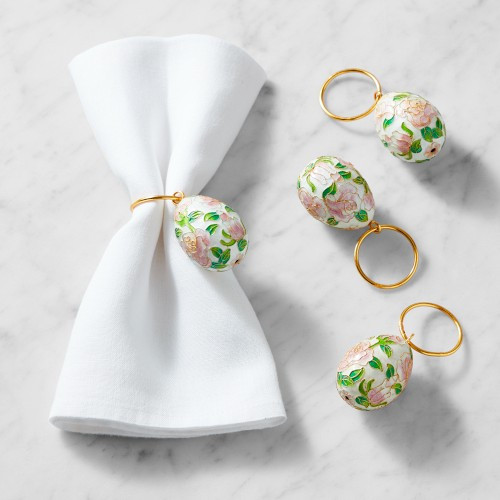Cloisonne Egg Napkin Rings, Set of 4 | Williams-Sonoma