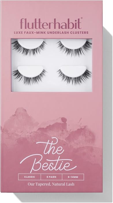 FlutterHabit The Bestie prepTECH Classic 6 Pair Underlash Extensions, 6–14mm Tapered Lash Clust... | Amazon (US)