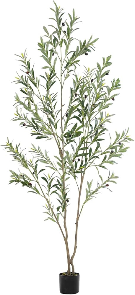 Realead Faux Olive Tree 6ft - Tall Fake Potted Olive Trees Artificial Indoor - Large Artificial O... | Amazon (US)