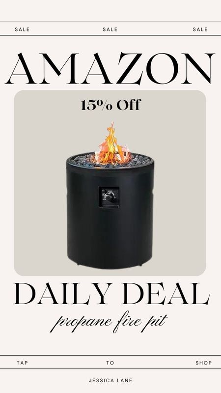 Amazon daily deal, save 15% on this propane gas fire pit, perfect for your outdoor space.Fire pit, propane gas fire pit, outdoor fire pit, patio furniture, patio find, outdoor furniture, outdoor entertaining

#LTKSeasonal #LTKsalealert #LTKhome