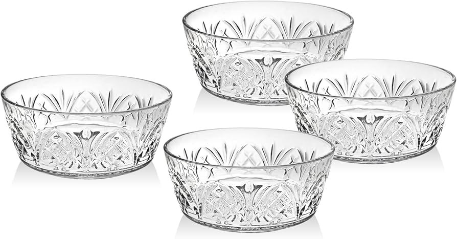 Godinger Dublin Crystal Bowl Set - 6", Set of 4 Bowls | Amazon (US)