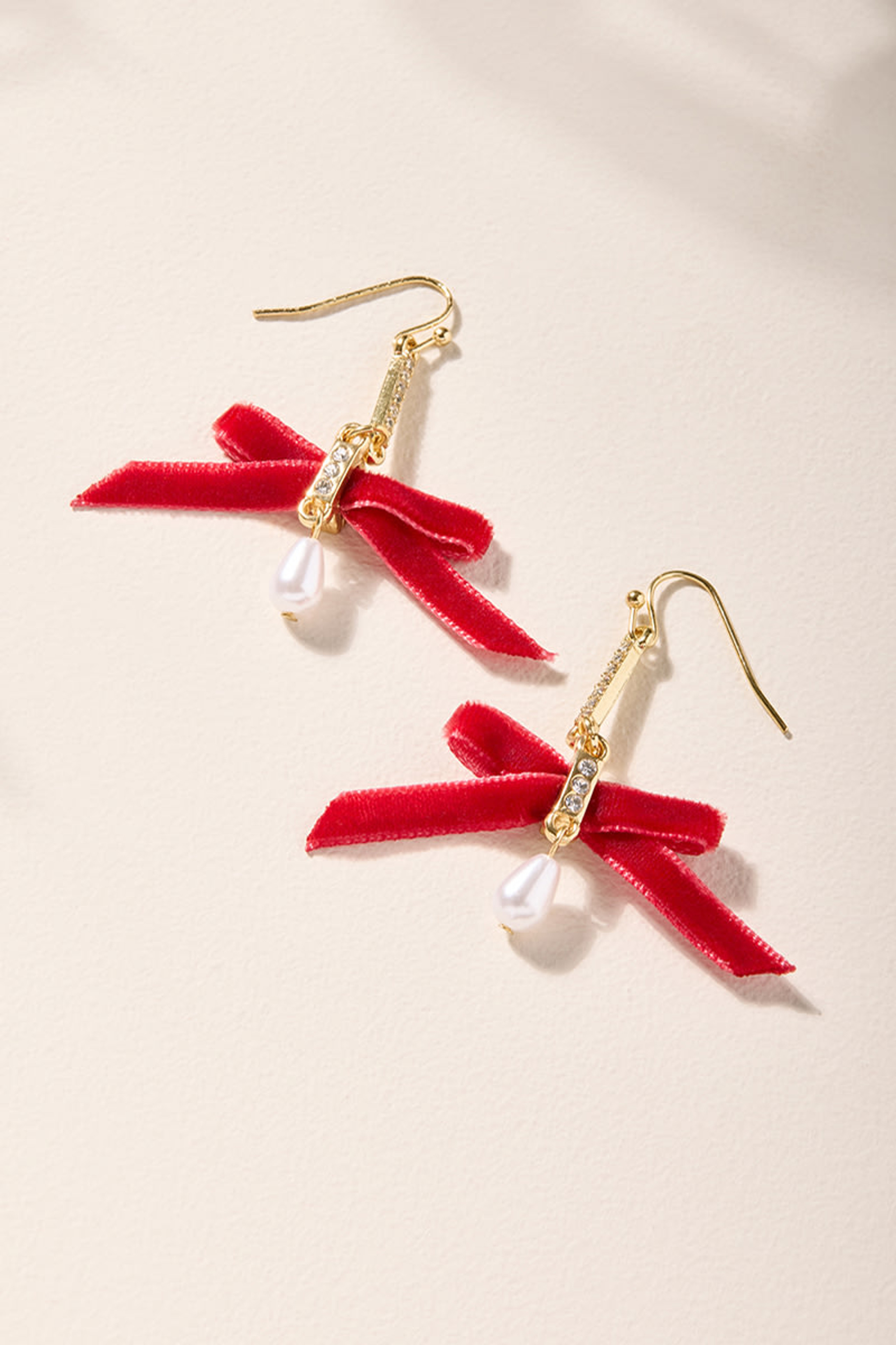 Kate Bow And Pearl Drop Earrings | Francesca's