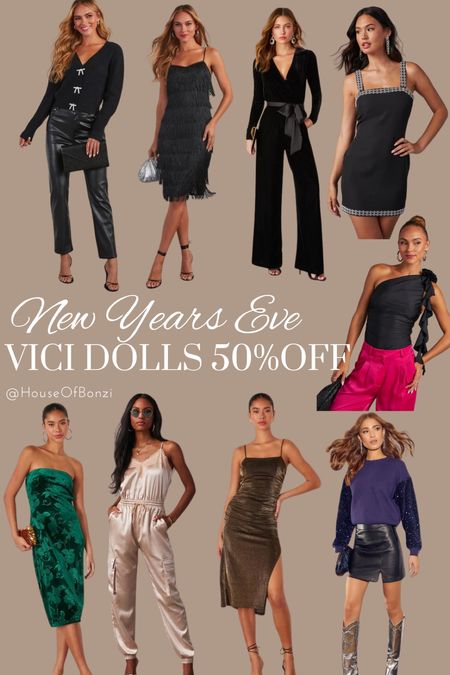 Get your New Year’s Eve look during Vici Dolls warehouse sale 50% off sale items! So many cute pieces for a festive event or hanging at home! Priority shipping cause times running out! 

#LTKHoliday #LTKSeasonal #LTKsalealert