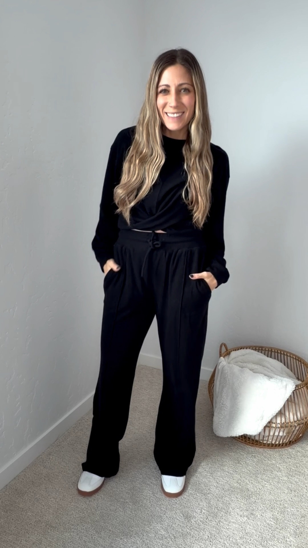 ✨ AMAZON FASHION TRY-ON ✨
You guys… this Amazon 2-piece sweatsuit set is everything I’ve been looking for 😍 The super soft, cozy material makes it perfect for lounging at home, running errands, or even travel days when you still want to look cute but stay comfy.
The semi-cropped, knotted top gives it that effortless, put-together vibe, and the wide leg pants have such a good length (tall girl approved 🙌). You can easily dress it up by throwing on a denim jacket, leather jacket, or even a blazer, and add some sneakers or slides for that casual-chic look.
It’s such a versatile matching set that works year-round — great for airport outfits, weekend errands, or just a cozy Netflix night in. Available in so many colors and under $50 🛍️

#LTKFindsUnder50 #LTKStyleTip #LTKTravel