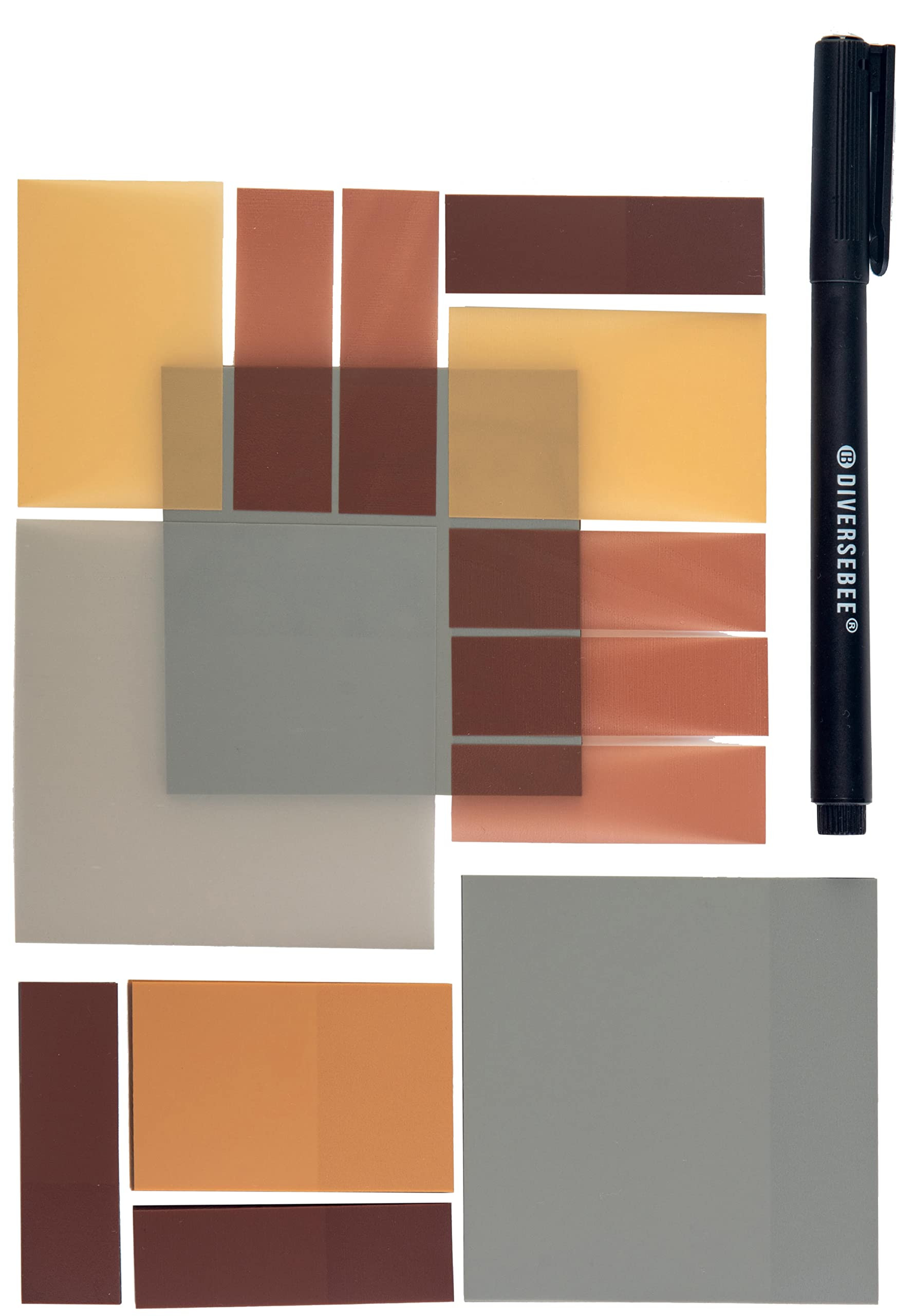 DiverseBee Transparent Sticky Notes (Includes Quick Dry Pen), Cute Clear Sticky Tabs, Translucent... | Amazon (US)