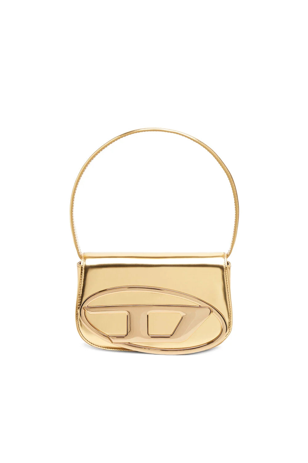 1DR-Iconic shoulder bag in mirrored leather | Diesel US