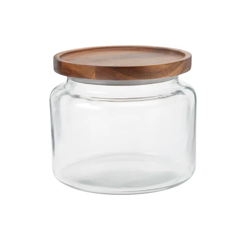 Anchor Hocking 64 Ounce Montana Glass Storage Jar with Acacia Lid - Walmart.com | Walmart (US)