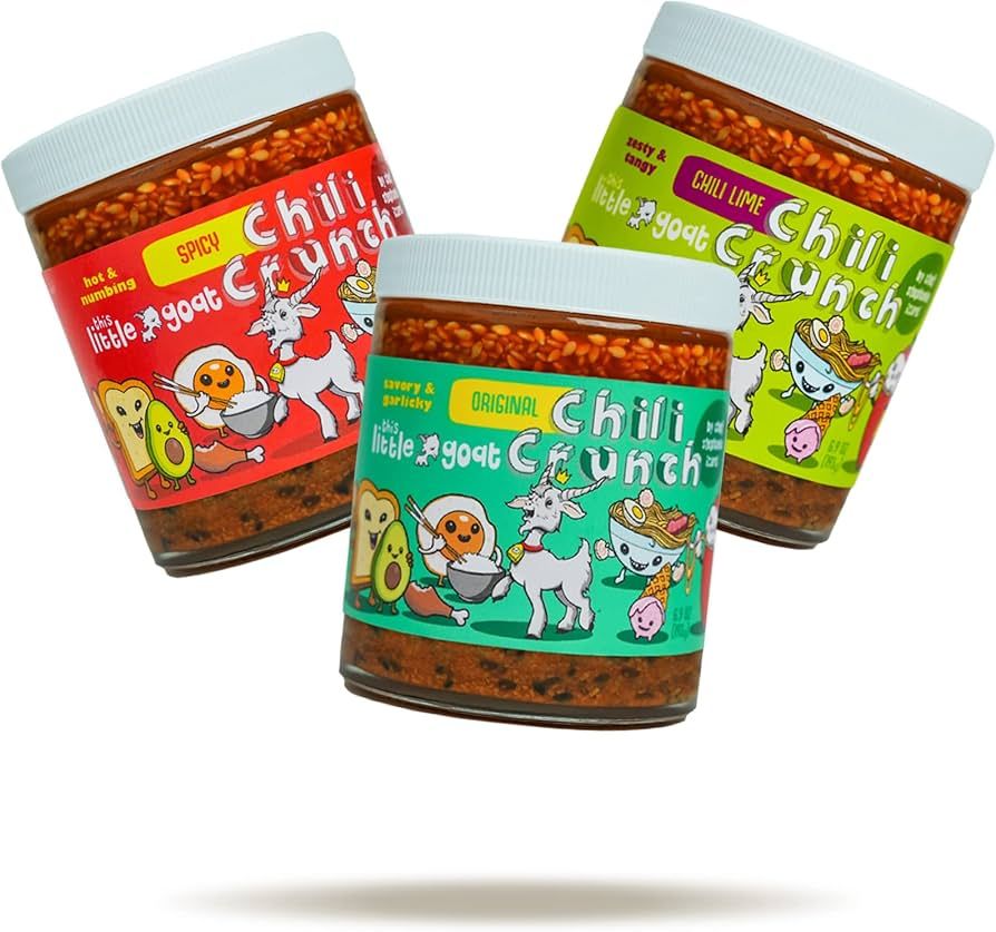 This Little Goat - Chili Crunch Collection, Original, Spicy, & Chili Lime Flavors, Crunchy Chili ... | Amazon (US)