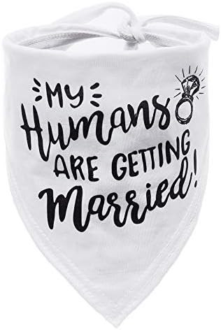 W&O My Humans are Getting Married Dog Bandana, Wedding Dog Bandana, Pet Scarf, for Small, Medium,... | Amazon (US)