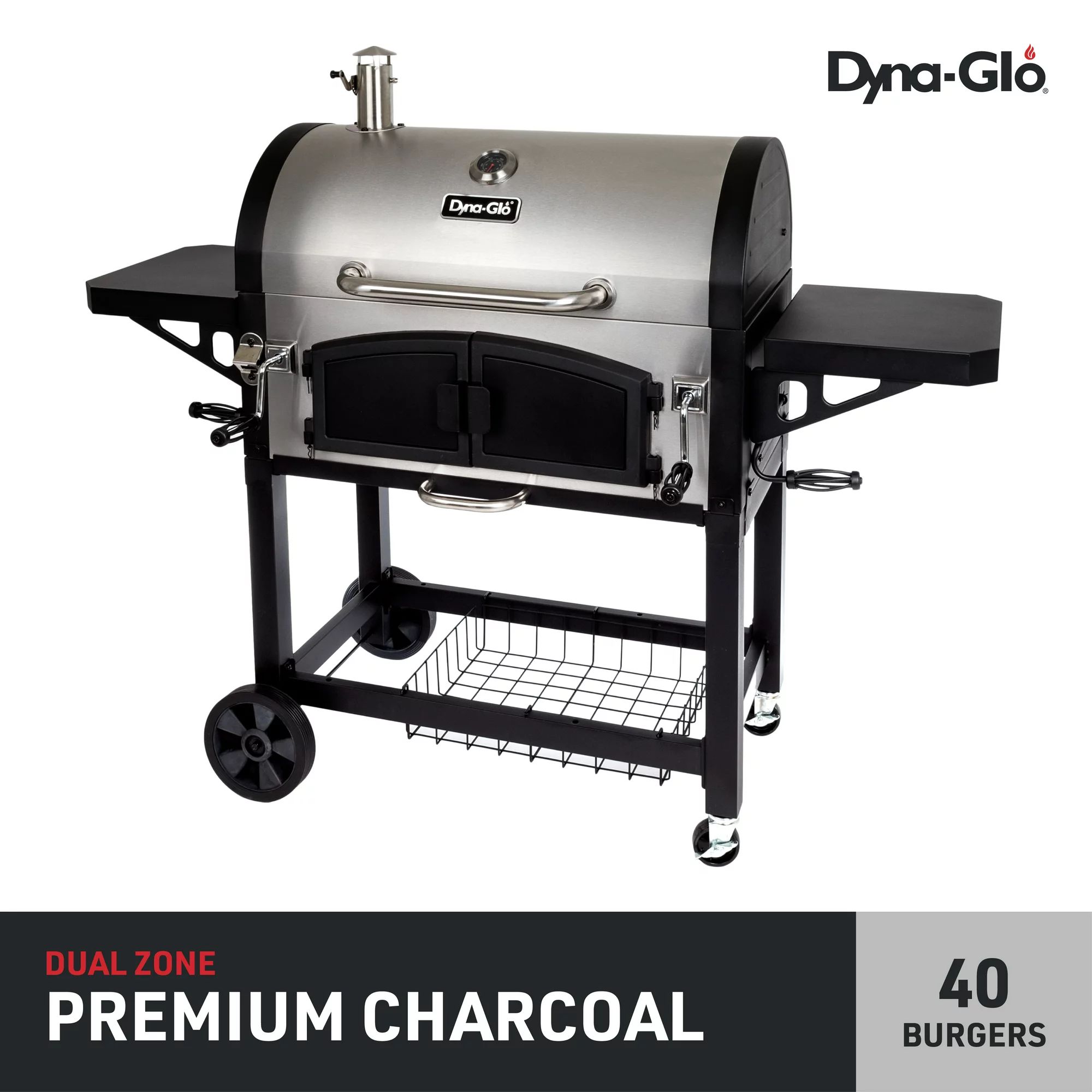 Dyna-Glo X-Large Premium Dual Chamber Charcoal Grill - 816 square inches of cooking space | Walmart (US)