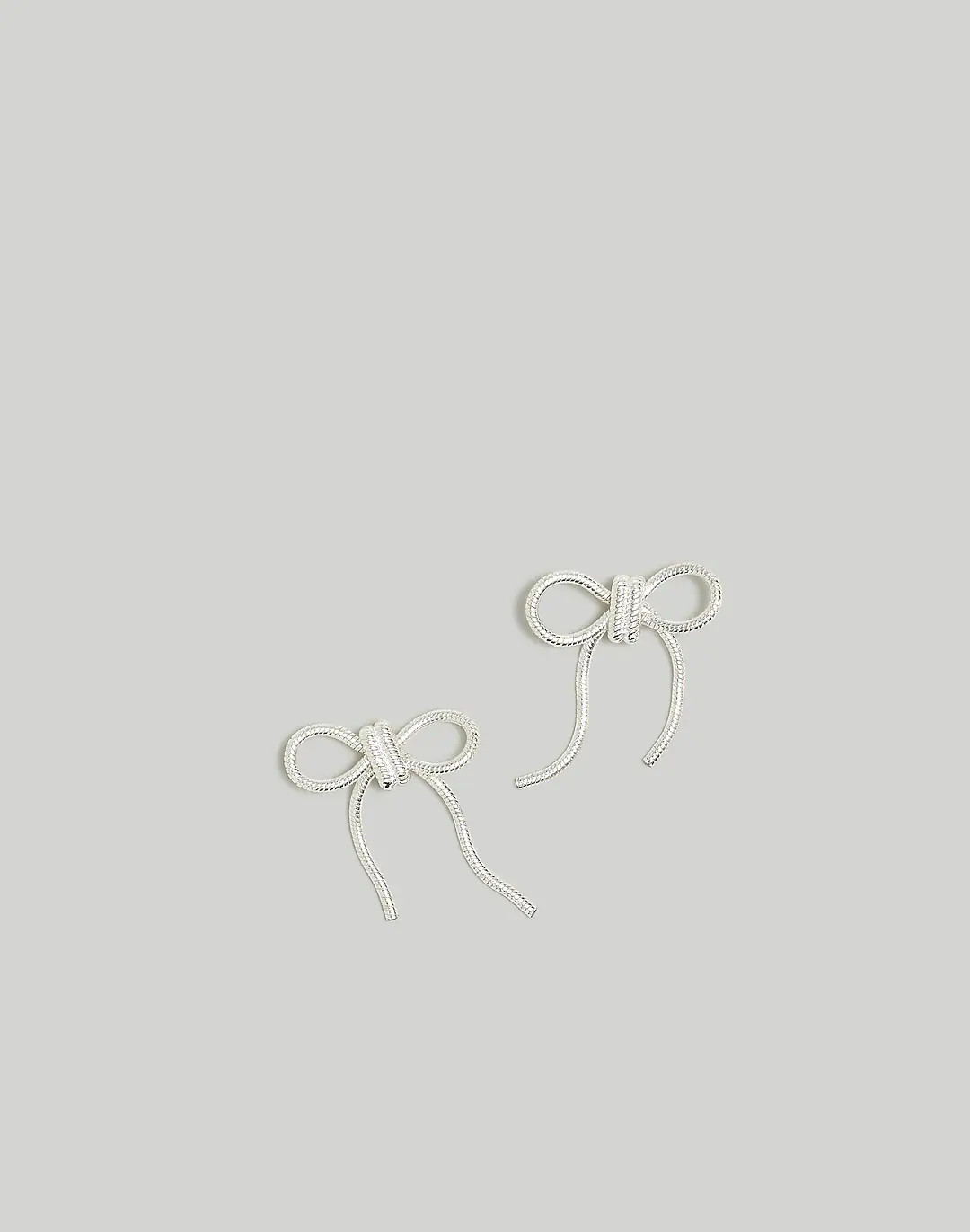 Snake Chain Bow Statement Earrings | Madewell