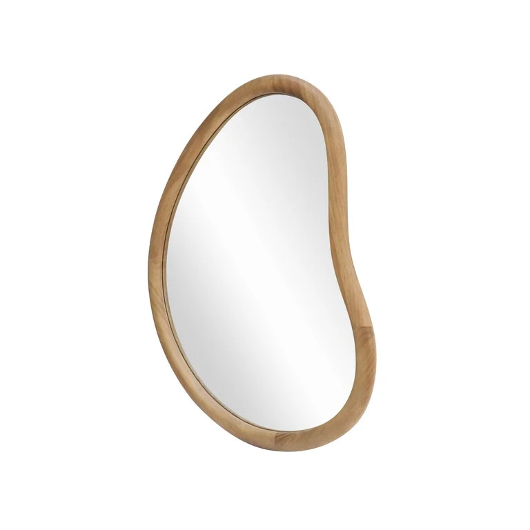 Better Homes & Gardens Soft Organic Wood Frame Wall Mirror, 23.7 in x 30 in, Natural | Walmart (US)