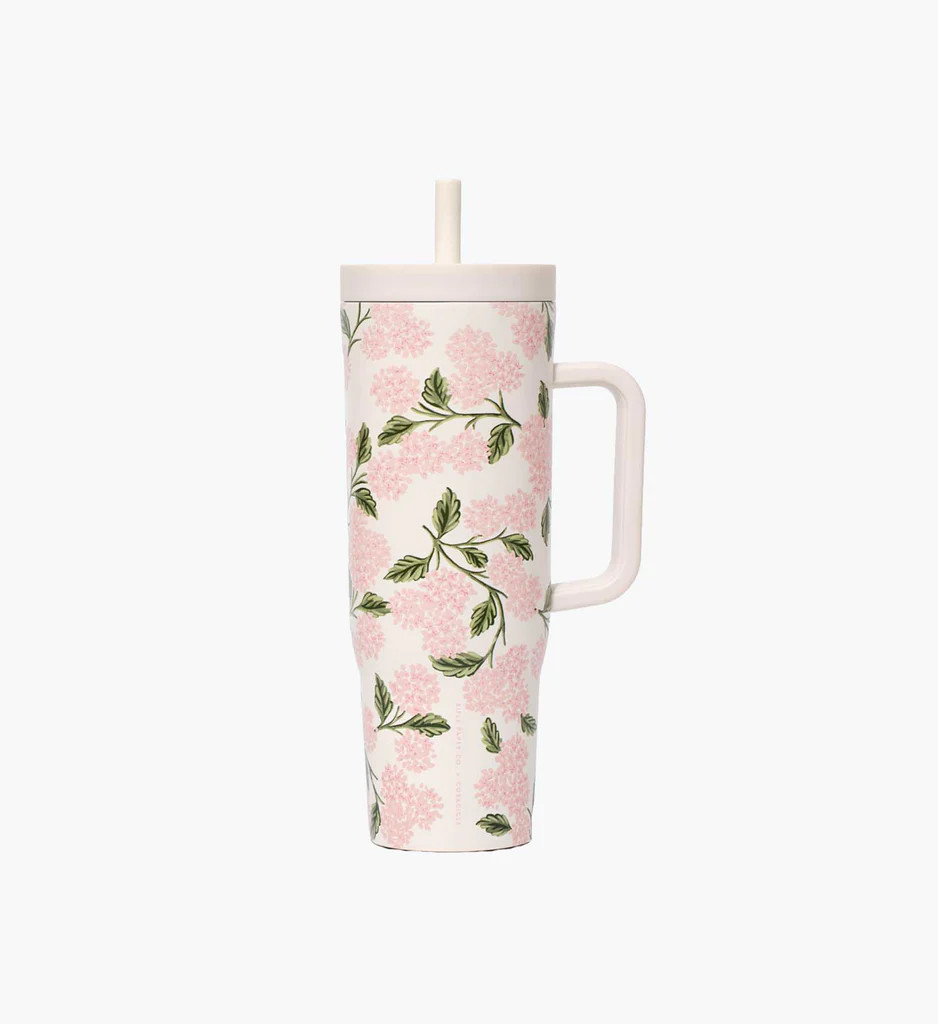 40 oz. Cruiser Cup - Pink Hydrangea | Rifle Paper Co.