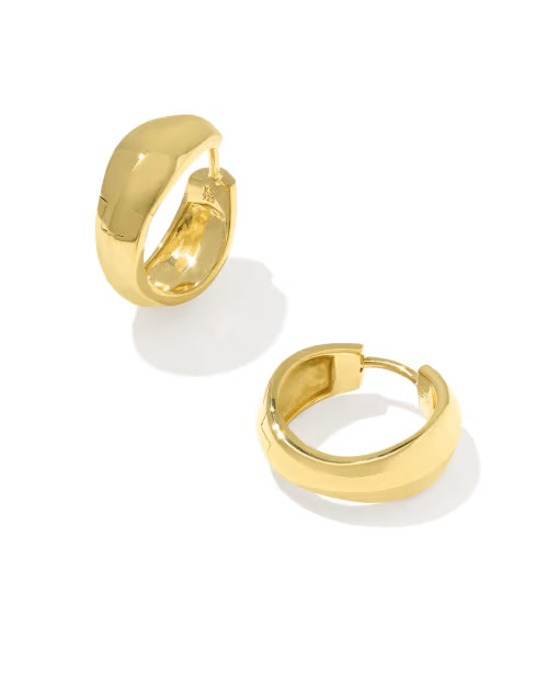 Alani 18k Gold Vermeil Metal Huggie Earrings | Kendra Scott