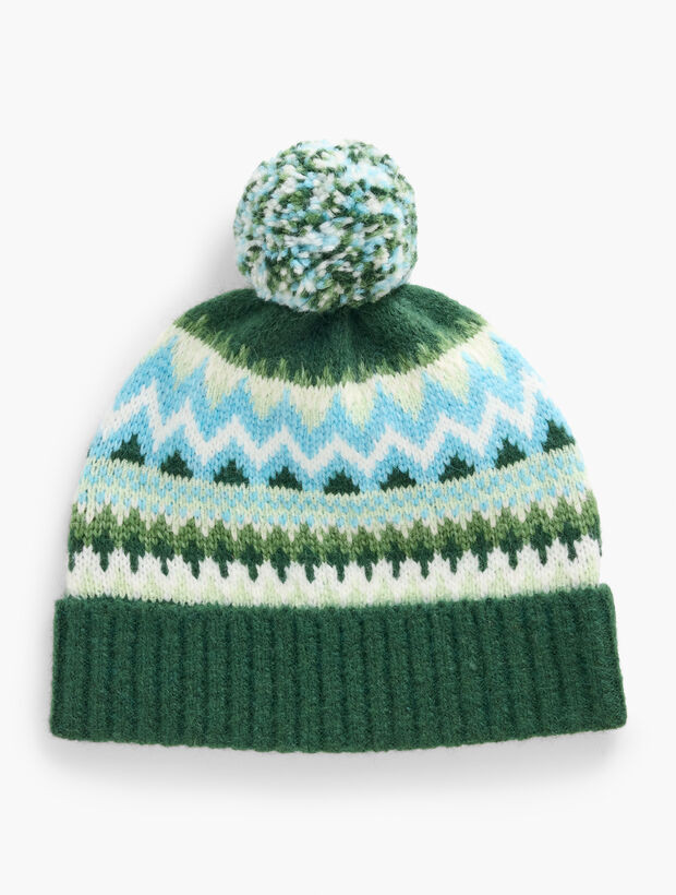 Joyful Fair Isle Pom Pom Hat | Talbots