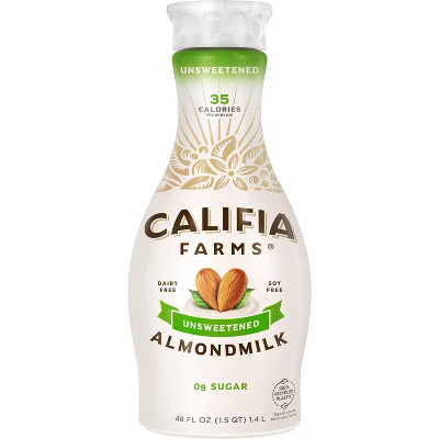 Califia Farms Unsweetened Almond Milk - 48 fl oz | Target