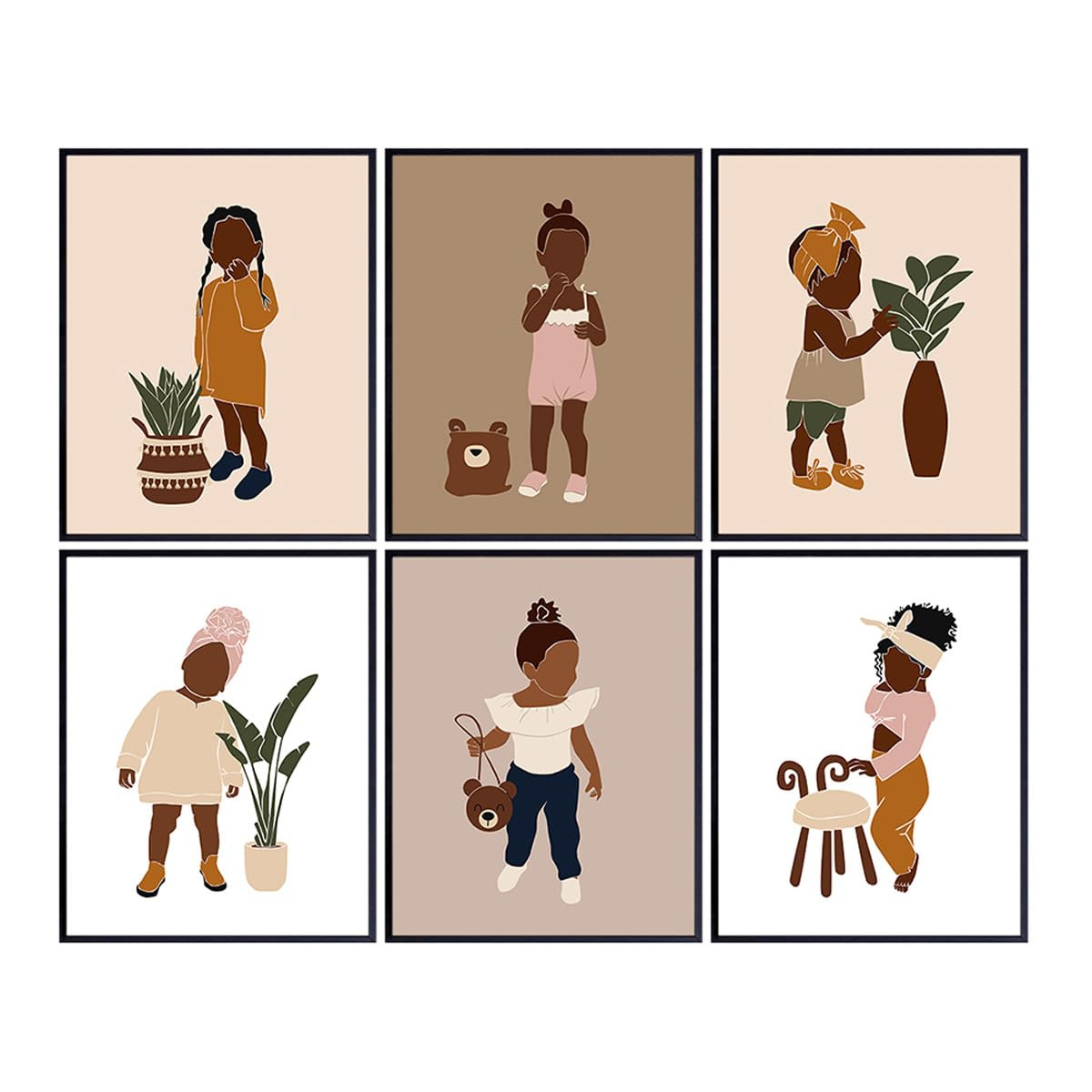 African American Baby Girl Room Decor - Black Girls Bedroom Decor - Baby Nursery Decor - Little G... | Amazon (US)