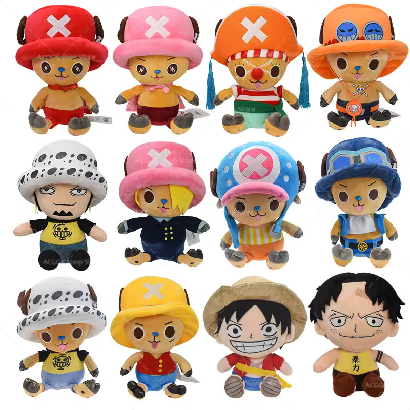 One Piece Plush Toys Monkey D Luffy Ace Law Soft Stuffed Dolls Tony Tony Chopper Cos Sanji Sabo B... | AliExpress (US)