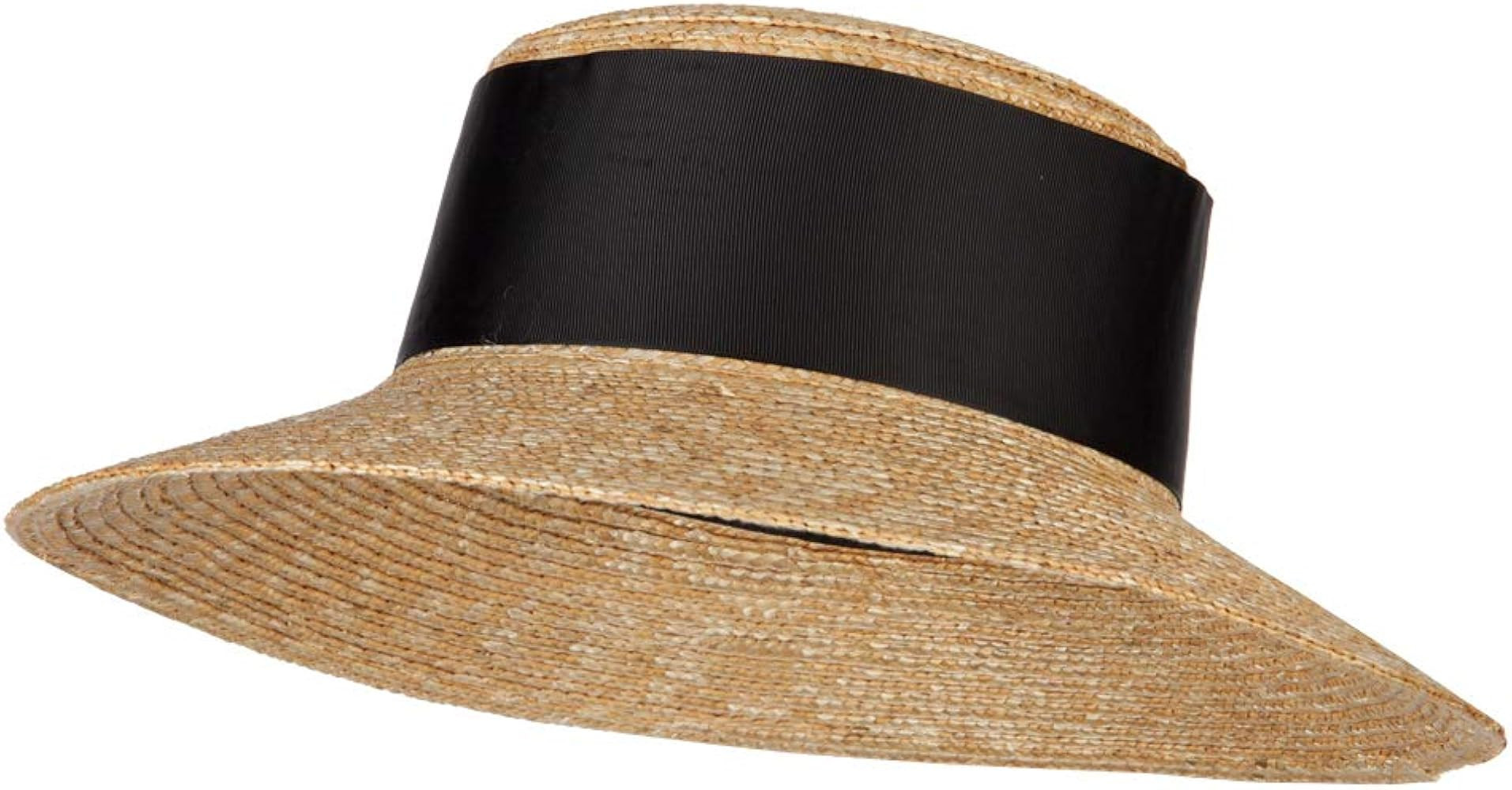 e4Hats.com Women's Straw Wide Band with Pom Pom Accented Boater Hat | Amazon (US)