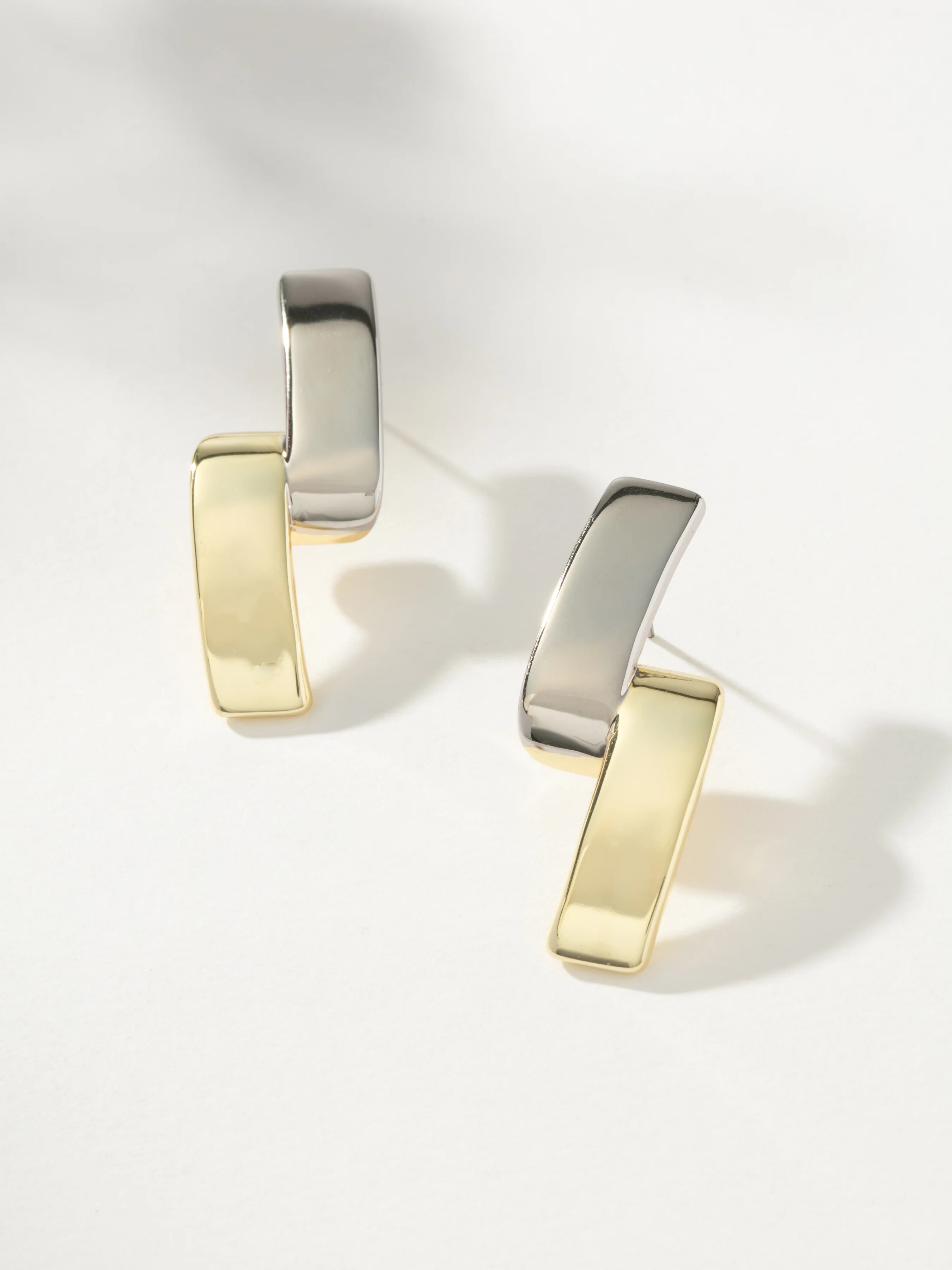 Mixed Metal Level Earrings | Mixed Metal Earrings | Uncommon James | Uncommon James