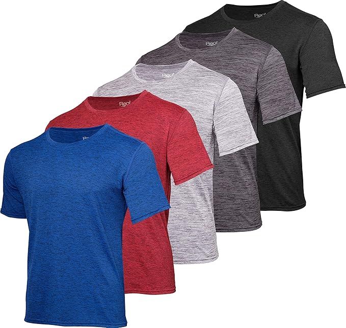 5 Pack: Youth Dry-Fit Moisture Wicking Active Athletic Performance Short-Sleeve T-Shirt Boys & Gi... | Amazon (US)