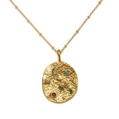 Universal Balance Talisman Medallion Necklace | Sequin