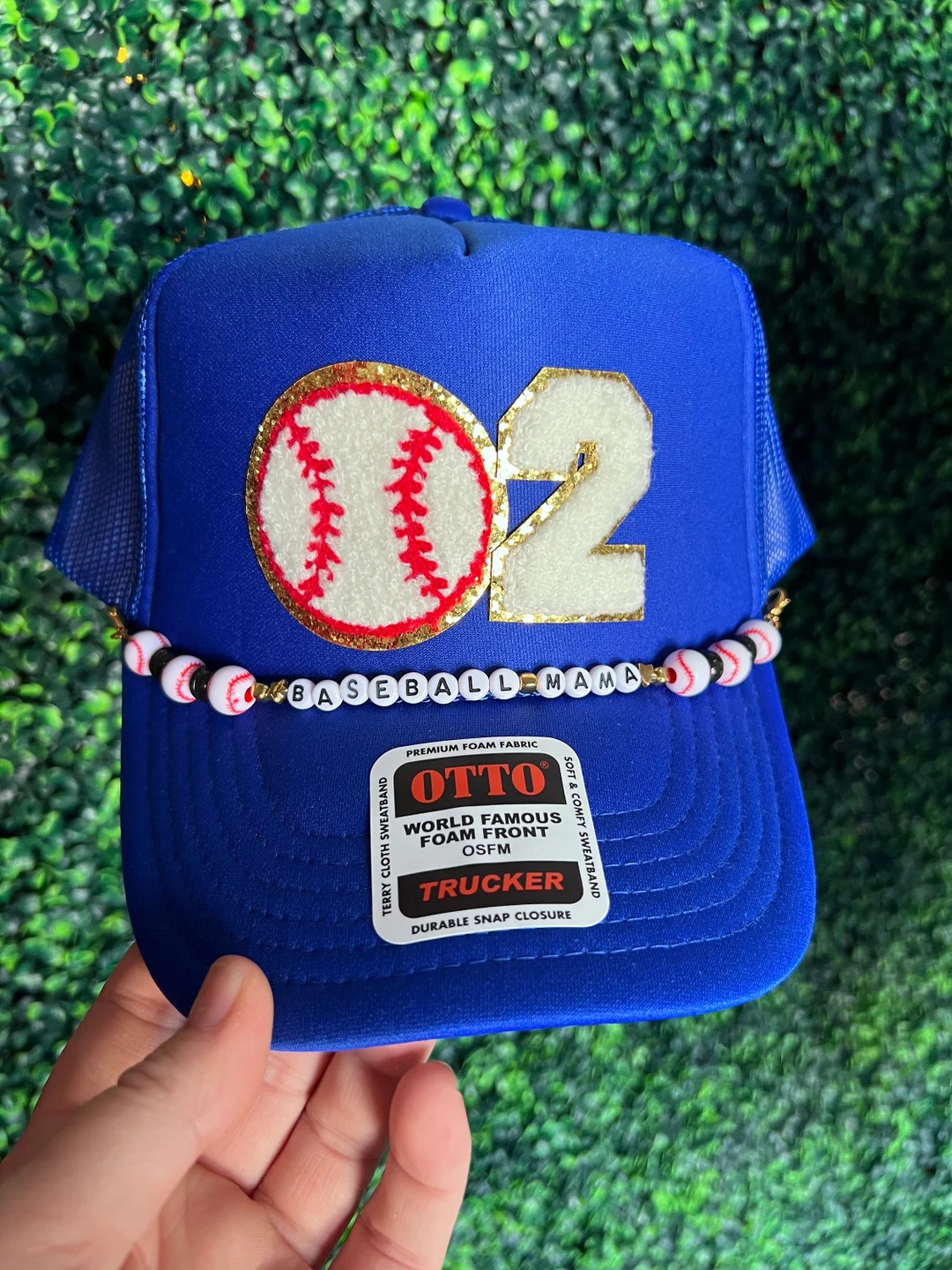 Baseball Mom Trucker Hat With Players Number & Custom Chain T-ball Mama Snap-back Otto Ball Cap -... | Etsy (US)