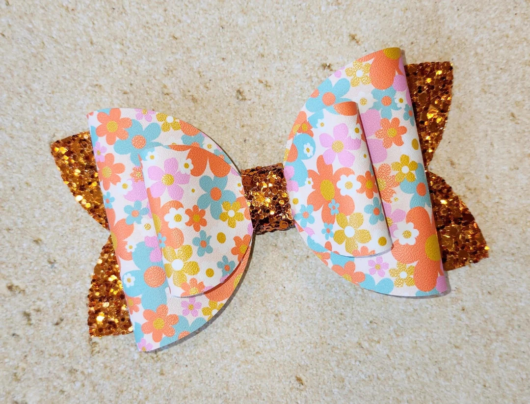 Groovy Bow, Two Groovy Birthday, Groovy One Bow, Retro Birthday Outfit, Girls Disco Shirt, Flower... | Etsy (US)