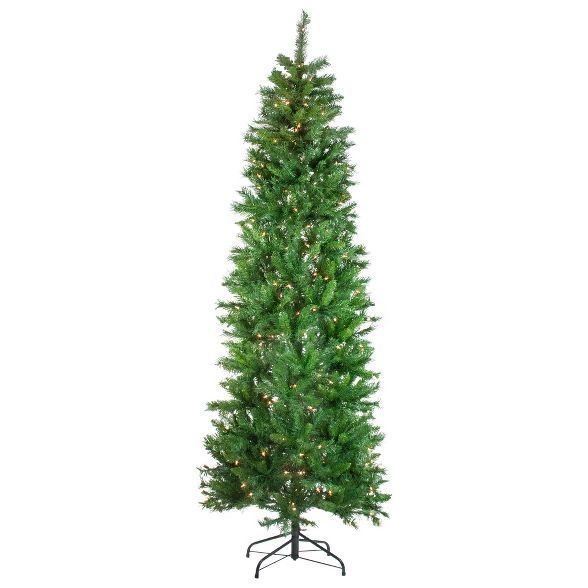 Northlight 7.5' Pre-Lit Stillwater Spruce Pencil Artificial Christmas Tree - Clear Lights | Target