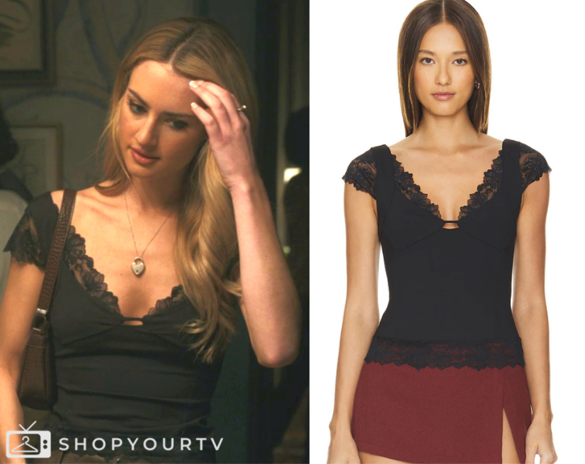 Lucy Albright’s (Grace Van Patten) top in Tell Me Lies 2x01 

More outfits on shopyourtv.com 