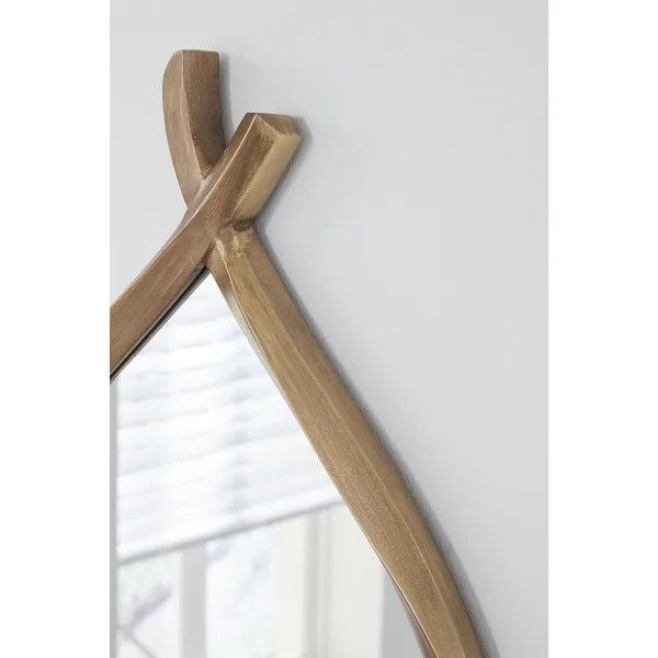 Signature Design by Ashley Bartner Gold Accent Mirror - 18.11" W x 1.25" D x 36.02" H | Bed Bath & Beyond